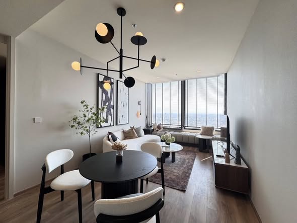 living room and room interior of Noble Form Thonglor โนเบิล ฟอร์ม ทองหล่อ