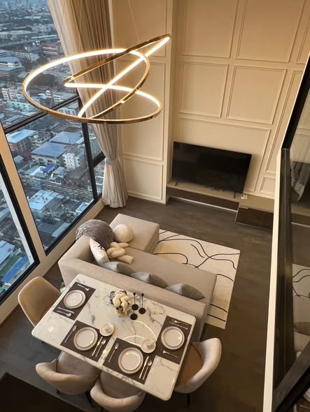 living room and room interior of Park Origin Ratchathewi