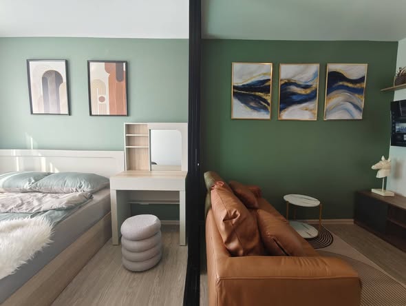 living room and bedroom of Regent Home Bangna (รีเจ้นท์โฮม บางนา)