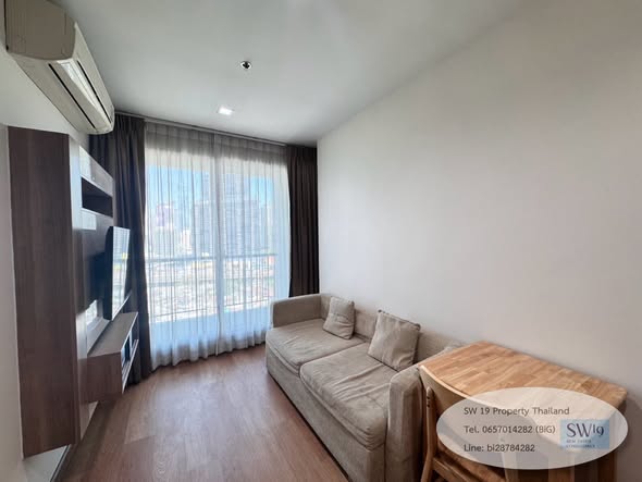 living room and bedroom of RHYTHM Ekkamai