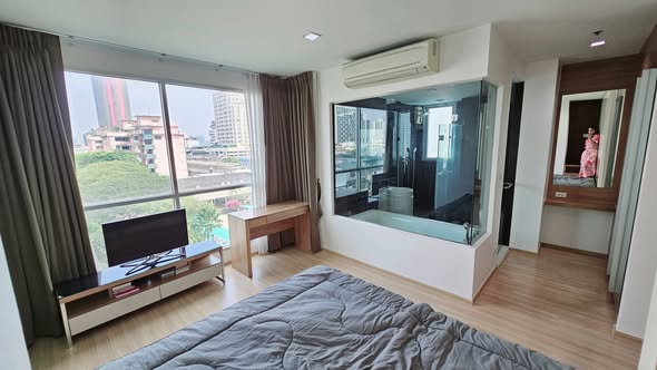 bedroom and room interior of RHYTHM Phahon-Ari