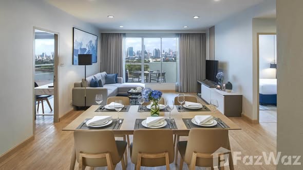 living room and room interior of Shama Lakeview Asoke Bangkok