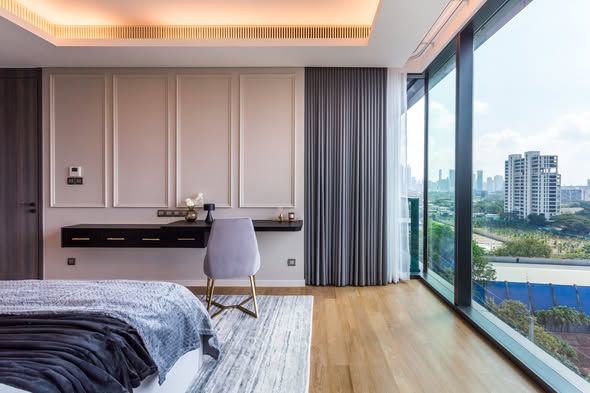 bedroom and room interior of Sindhorn Tonson