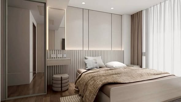 bedroom of Supalai Oriental Sukhumvit 39