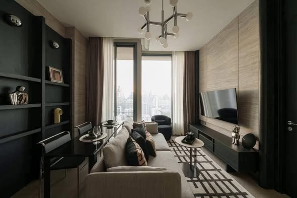 living room and bedroom of THE ESSE ASOKE