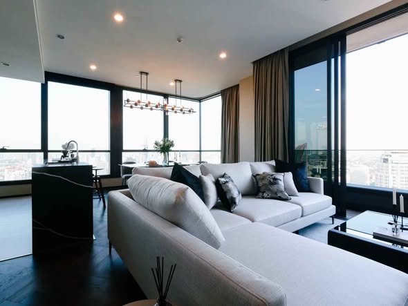 living room of THE ESSE Sukhumvit 36