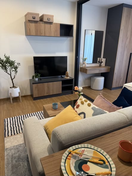 living room of The Line Vibe เดอะ ไลน์ ไวบ์