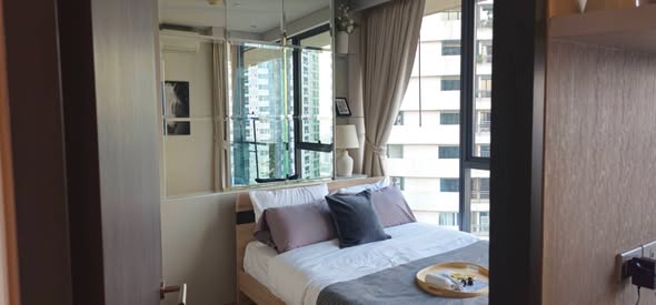 bedroom of The Lumpini 24