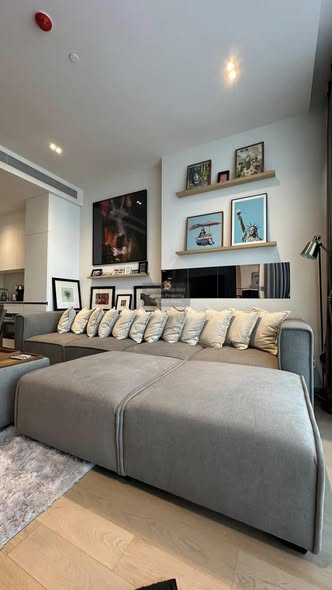 living room and bedroom of The Strand Thonglor