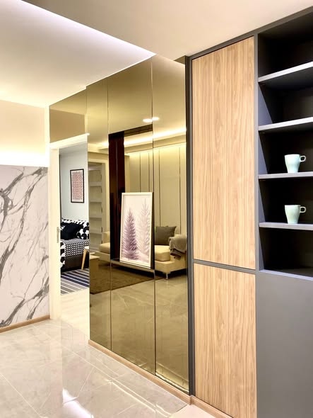 room interior and bathroom of VTARA36 Condominium