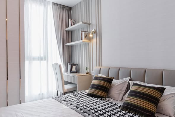 bedroom of Whizdom Essence Sukhumvit วิสซ์ดอม เอสเซ้นส์ สุขุมวิท