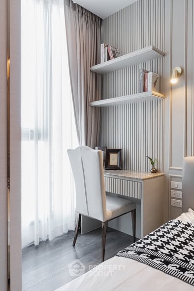 bedroom and bathroom of Whizdom Essence Sukhumvit วิสซ์ดอม เอสเซ้นส์ สุขุมวิท