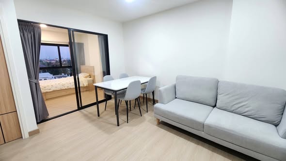 living room of เพลิน เพลิน คอนโดมิเนียม ราชพฤกษ์ – เวสต์วิลล์