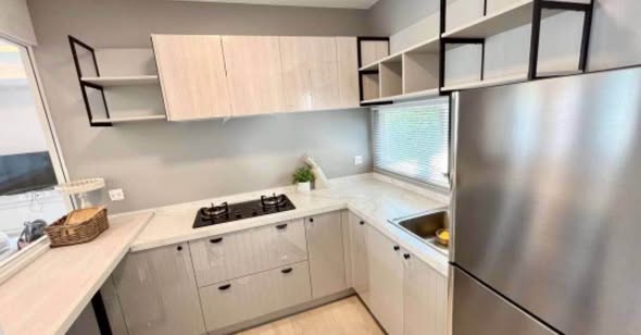 room interior and kitchen of Anya’s Place