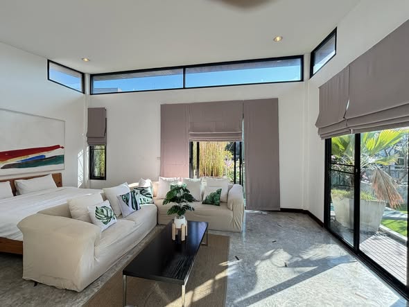 living room and bedroom and room interior of Bangkok Luxury Pool Villa Thonglor