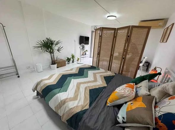 bedroom of ซิตี้วิลล่า คอนโด D2