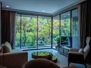 living room and bedroom and room interior of Fynn Sukhumvit 31