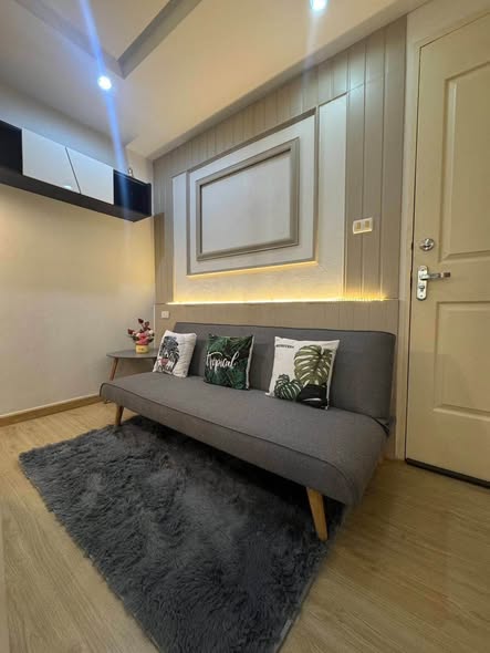 bedroom and living room of Happy Condo Rachada 18