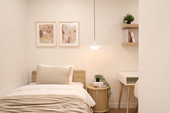 bedroom of i-House Laguna Garden RCA – Building A (Blue)