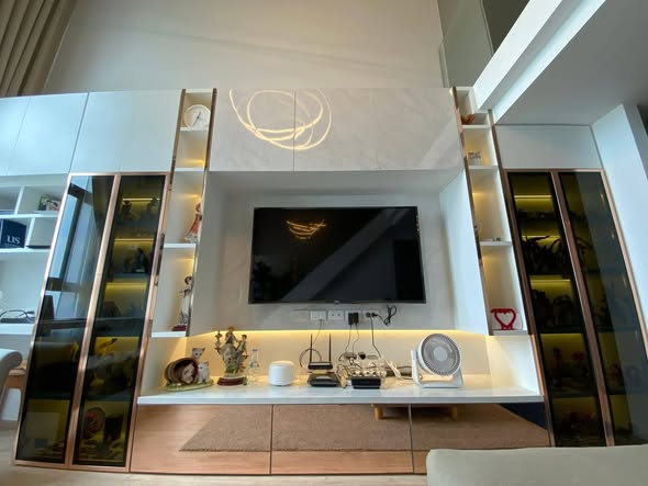 living room and room interior and bathroom of Ideo New Rama 9