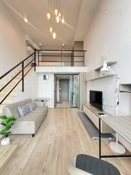 living room of IDEO Rama9 – Asoke