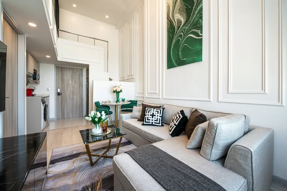 living room of KnightsBridge Prime Sathon