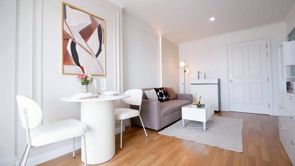 bedroom and living room of Lumpini Park Riverside Rama 3