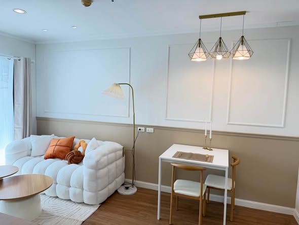 living room of Lumpini Ville Chaeng Watthana – Pak Kret.