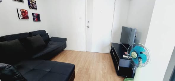 living room and bedroom of Lumpini Ville Naklua – Wong Amat BuildingC