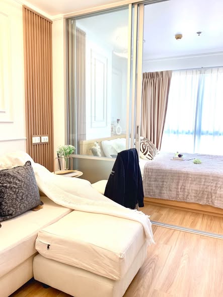 living room and bedroom of Lumpini Ville Rat Burana – Riverview 2