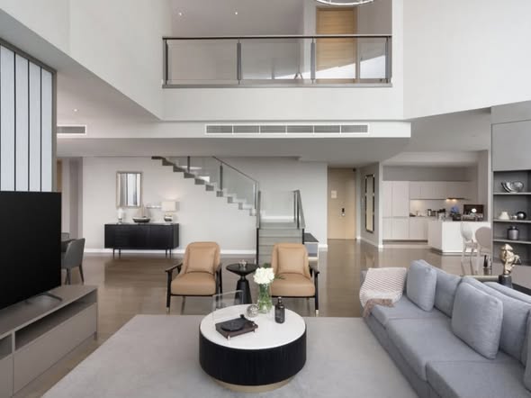 living room of Magnolias Ratchadamri Boulevard