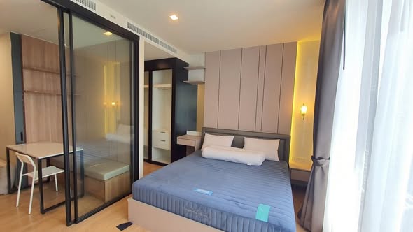 bedroom and room interior of Noble Around Sukhumvit 33