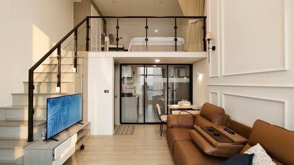 living room of Origin Plug & Play Sirindhorn Station