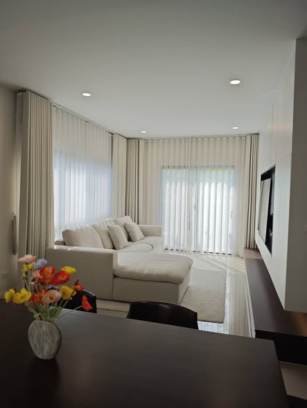 living room and bathroom of Perfect Park Suvarnabhumi Phase 5