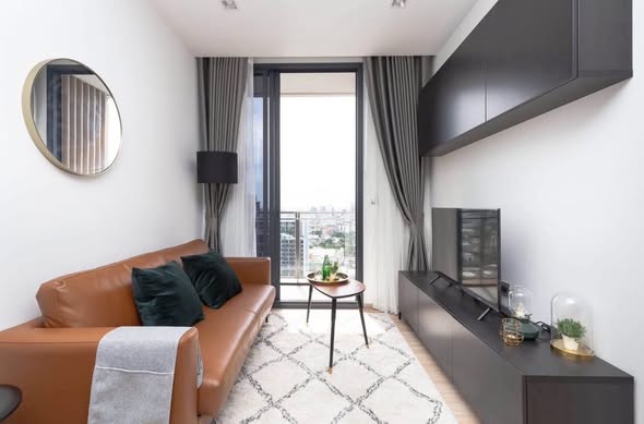 living room of THE LINE Phahon-Pradipat