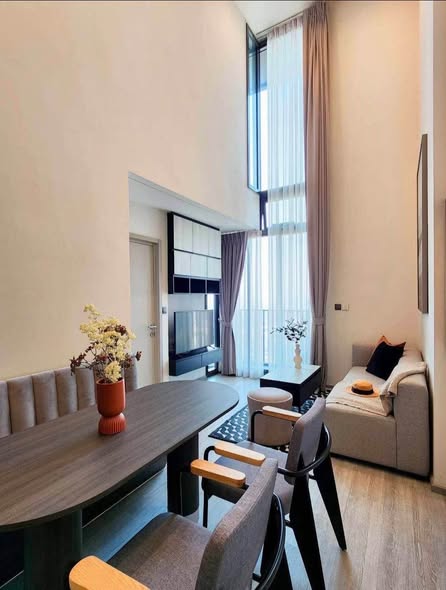 living room and room interior of THE LINE Sukhumvit 101