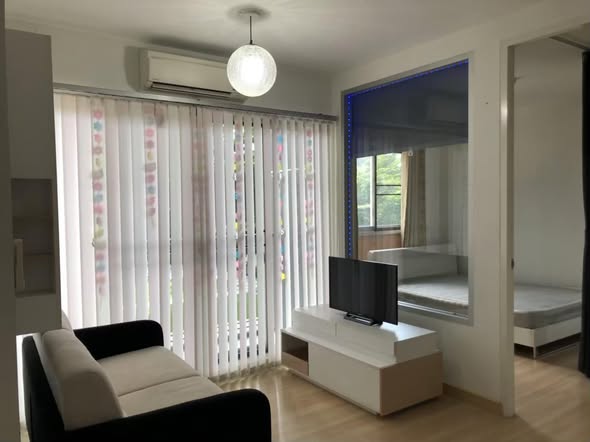 living room and bedroom and room interior of The Parkland Srinakarin Lakeside