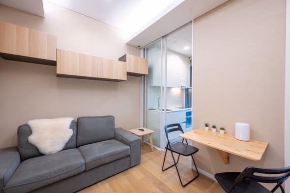 living room of The Saint Residences