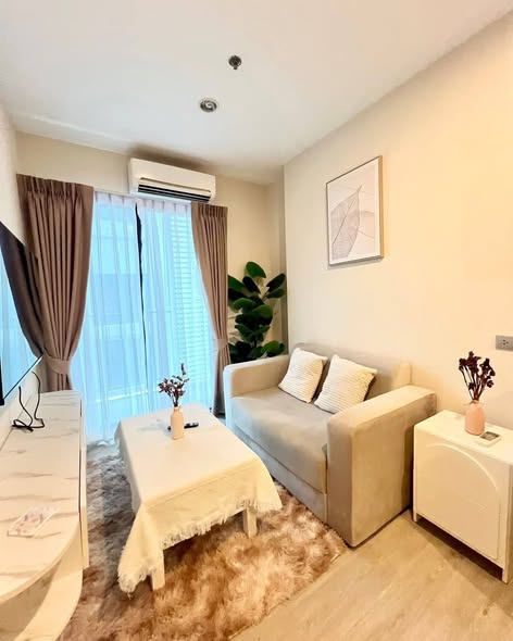 living room and bedroom of The Sky Sukhumvit