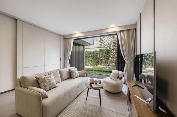 living room and bedroom and room interior of VIVE กรุงเทพกรีฑา