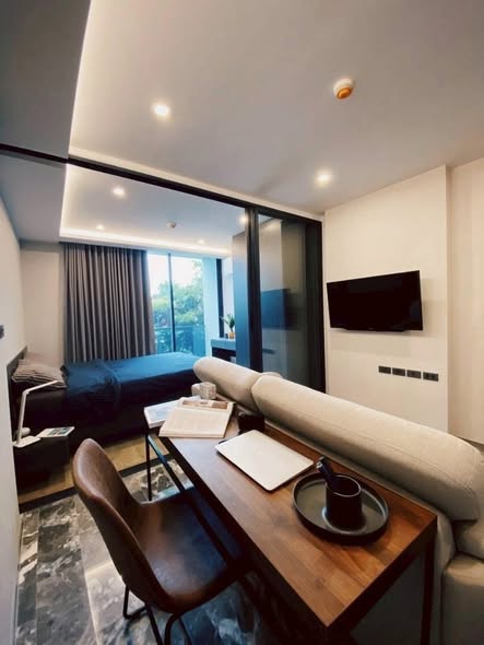 living room and bedroom of 168 Sukhumvit 36