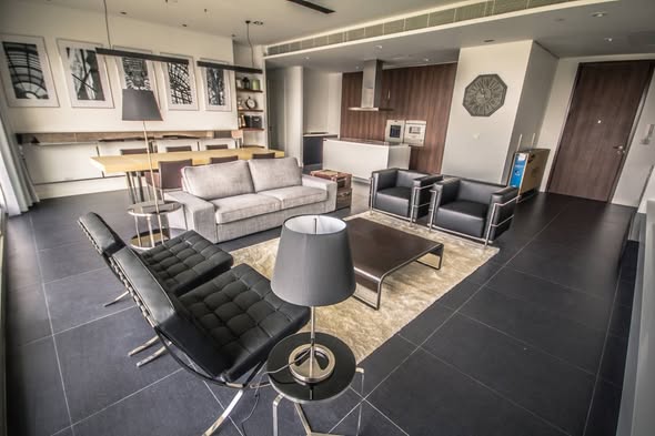 living room of 185 Rajadamri