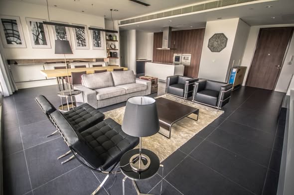 living room of 185 Rajadamri