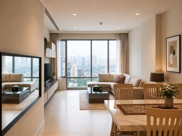 living room of 185 Rajadamri