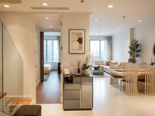 living room and room interior of 185 Rajadamri