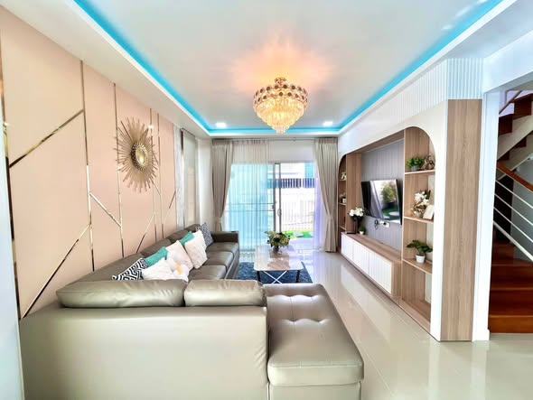 living room of บ้านเดี่ยว 2 ชั้น อยู่อาศัย (อุปกรณ์ สาธิตAerodynamics)