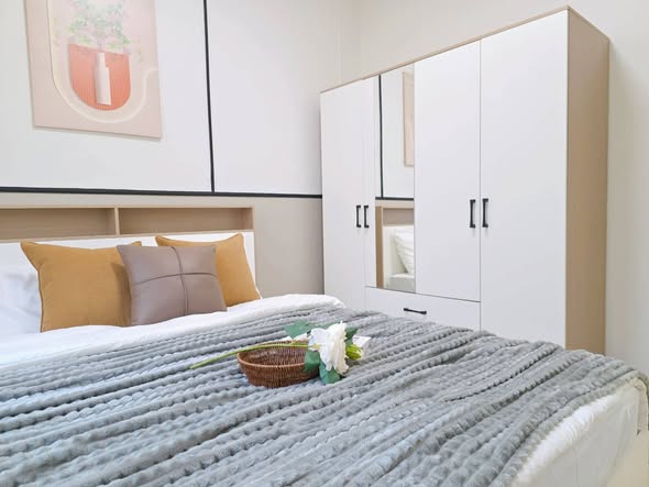 bedroom and room interior of หมู่บ้านเอื้ออาทรกระทุ่มแบน 2 (สวนหลวง)