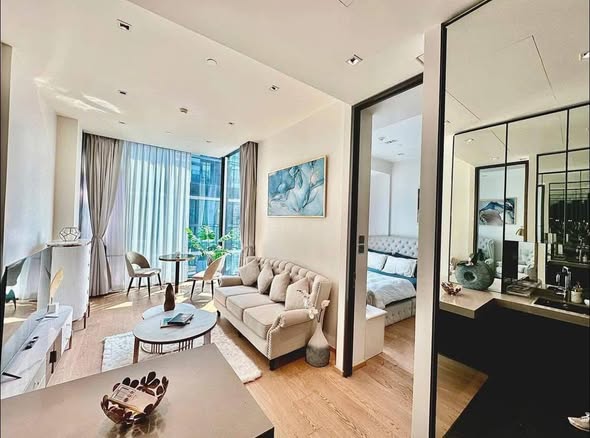 living room and bedroom of 28 Chidlom