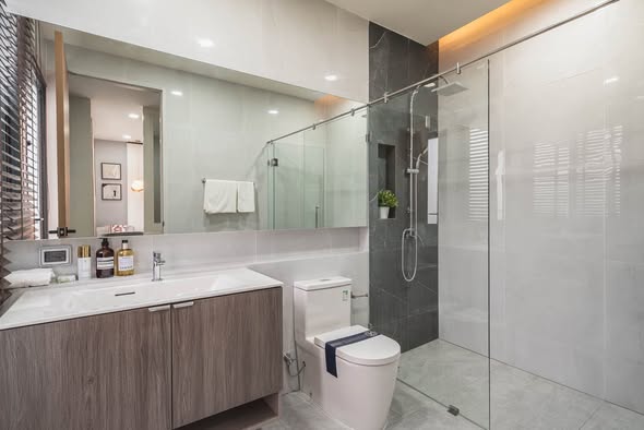 room interior and bathroom of บ้าน3ชั้น