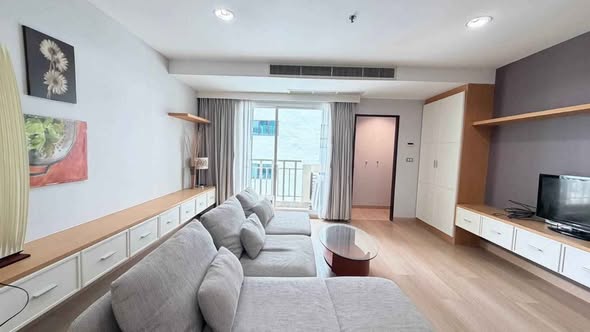 bedroom and living room of 59 Heritage